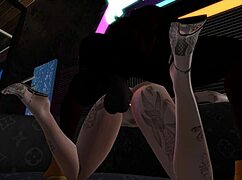 Black Man Dominates Latina Woman With Creampie In Nightclub Hentai Scene