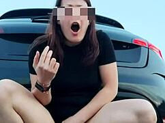 check out lika lax squirting endlessly on the highway!