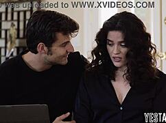 hung stud fixes laptop and drills big ass latina milf hard.