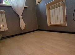 The mistress bbw doctor slaps the patient's cock with her heel and controls his orgasm using her feet in leggings