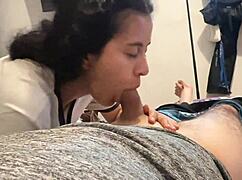 I need you to fill my mouth with your hot load, stepdad, bend me over now!