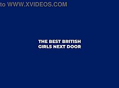 Two british students in a uniform race