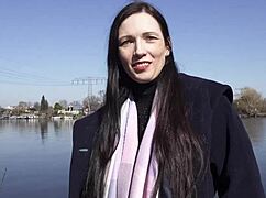 German scout seduces small tits cougar rina helena for first anal