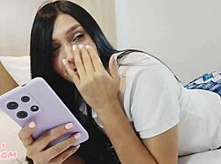 I take my student stepdaughter to a room to seduce her and give her a fuck colegiala