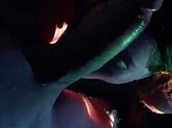 Giving my little 18+ stepsis a double facial, casual story