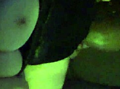 Milf explores big black cock in a threesome group setting