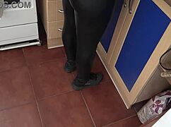 Show Me That Hairy Pussy, Stepmom! Begging Stepson Gets His Wish!