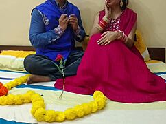 First night married desi girl gets addicted husband fucking her ass 😍