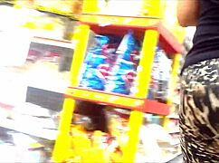 Exotic veteran MILF flaunts her nice ass in leopard leggings!