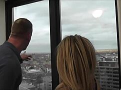 Watch Luke Hardy bend that blonde over and fuck her by the window?