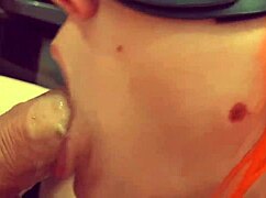 i can't get enough of that redhead's cum in mouth blowjob