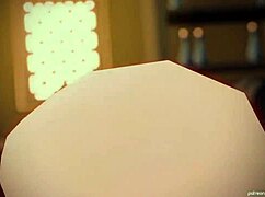 masked amateur college girl in second personal shoot at office