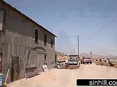 Stranded Redhead Farrah Flower Uses Her Perfect Body to Thank the Mechanic