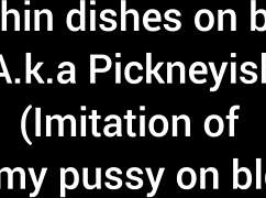 i'm washing dishes but really want you to eat my pussy.
