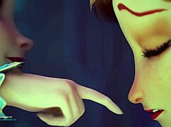 it's cold so they warm up in anime style