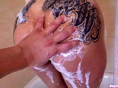 coco bae spied in shower, bent over for doggystyle with johnny love