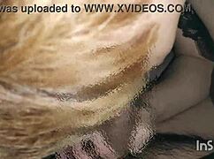 japanese amateur gives blowjob and handjob outdoors, showcasing cleavage in this casual scene