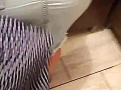 Skirtshouse Fucks Clara In Her Tight Jeans Skirt