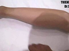 越南按摩变成我情人激烈的阴道会话。没想到这么狂野！