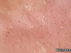 Frisky Hottie Gets Facial And Swallows The Load