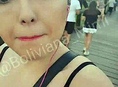 showing shaved pussy to guys in the public park