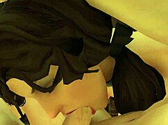 true facial again in this hentai blowjob scene 😏💦