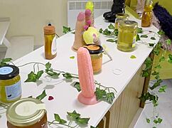 bonnie dolce sucks cocks in bee costume.