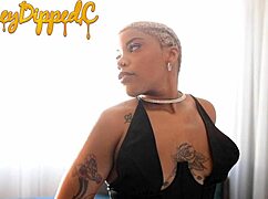 Getting dressed to cheat with the boss, showing off her ass in a solo preparation.