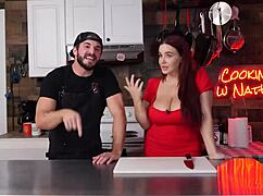 im always horny with big tits in the kitchen