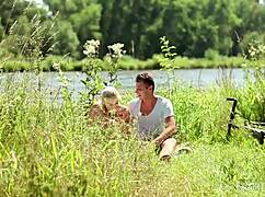 Small Tit Blonde Cayla Lyons' Outdoor Escapades