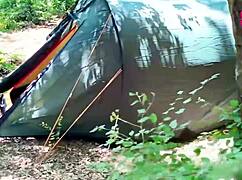 I spotted this girl masturbating solo while camping, so hot in hentai style.