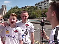 British amateurs meet scally guy for rough bareback banging and blowjobs