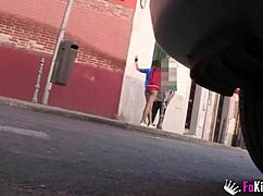 Harley Quinn Cosplayer Picks Up Guys For Street Blowjobs And Riding