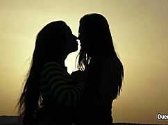 busty kira queen in hot lesbo action