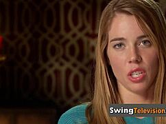 Swinger couples getting hyped to bang hard in a wild orgy scene! 🔥