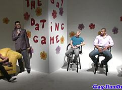 In the orgy, the muscular gay hunk gets tagteamed by athletic bodybuilders