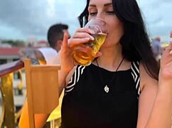 Public Blowjob In Restaurant!