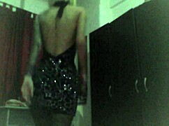 blonde cam girl strips at home