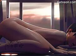 D.Va, Tracer, and Widowmaker lick Mercy's pussy in this hot Overwatch hentai! 🔥