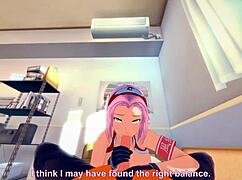 Koikatsu Sakura Naruto Sex Anime Uncensored with Big Tits Creampie
