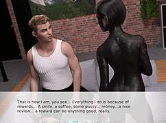 Shaved Pussy Play Before Christmas Cumshot