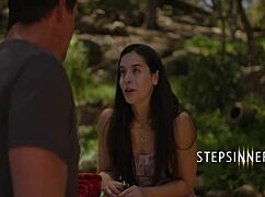 stepsiblings get wild banging in a public park