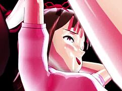 i'm playing this game challenge with purupuru haruka in 3d hentai anime.