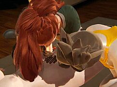 3D Futa porn with Overwatch’s Tracer and Brigitte and a creampie fetish