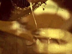 Unleash Raw Power with Vintage Big Clit Milf in Retro Action