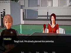 In my new family episode 126, the teen characters explore their small tits in 3d