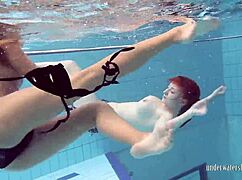 katrin and lucy as underwater babes in bikinis