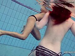 katrin and lucy as underwater babes in bikinis