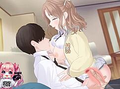 火辣大学生妹猛骑乘动漫颜射