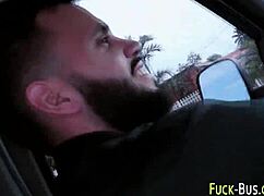 Wow, this reality amateur sucks that big monster cock so hard outdoors in public interracial scene!